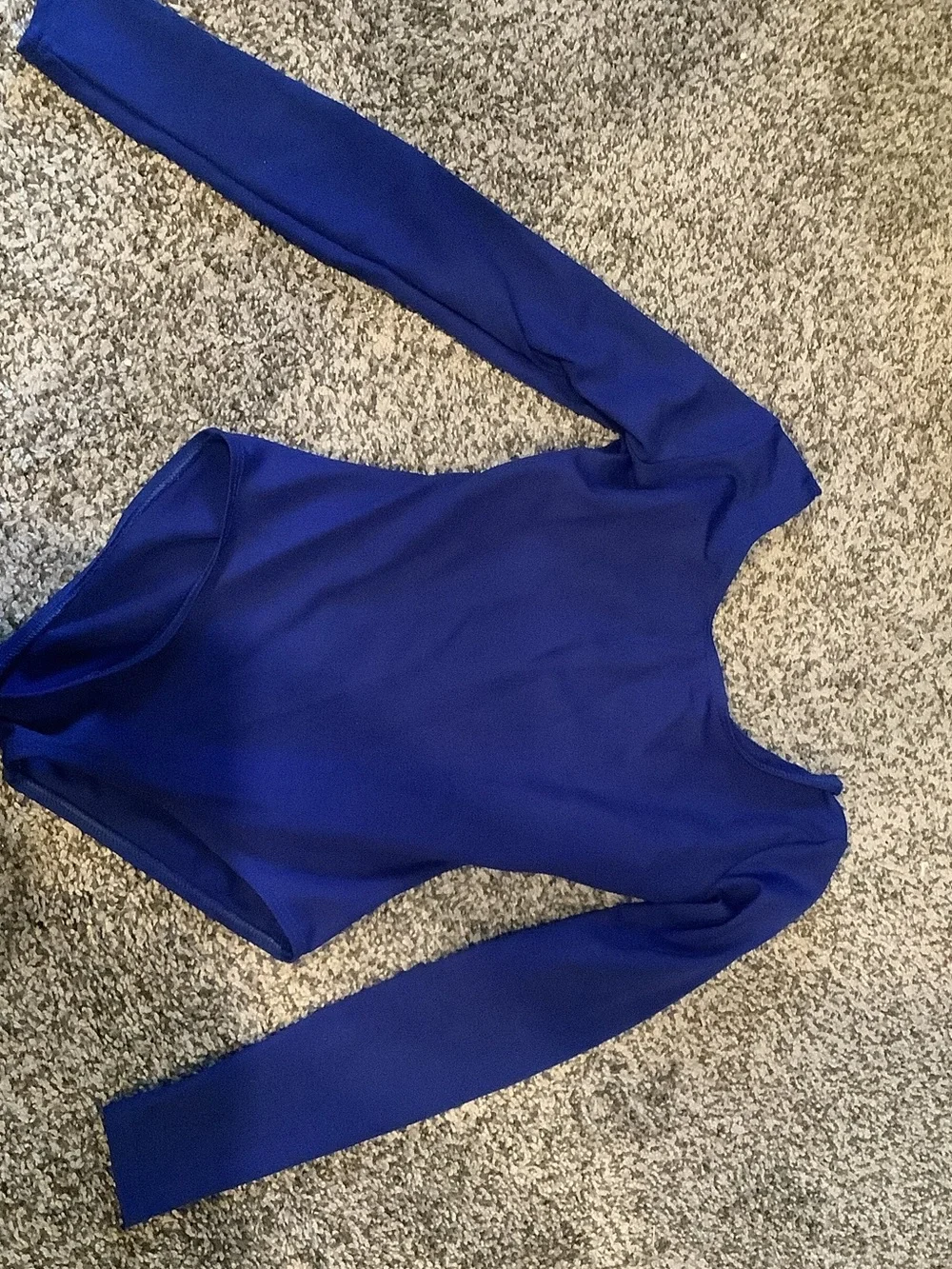 Capezio Long-Sleeve Royal Blue Kids Bodysuit